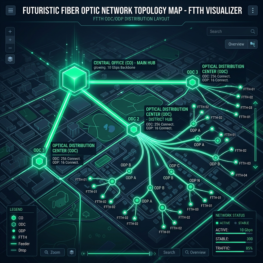 FTTH Network Map